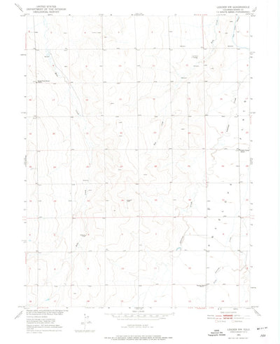 United States Geological Survey Leader NW, CO (1951, 24000-Scale) digital map