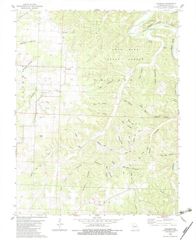 United States Geological Survey Leadmine, MO (1982, 24000-Scale) digital map