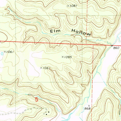 United States Geological Survey Leadmine, MO (1982, 24000-Scale) digital map