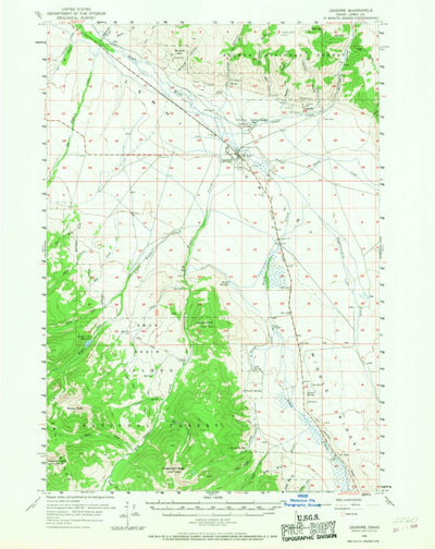 United States Geological Survey Leadore, ID (1956, 62500-Scale) digital map