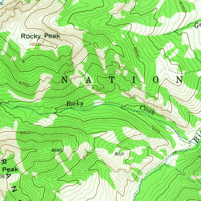 United States Geological Survey Leadore, ID (1956, 62500-Scale) digital map