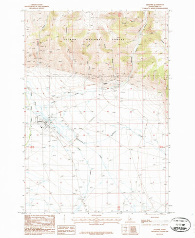 United States Geological Survey Leadore, ID (1987, 24000-Scale) digital map