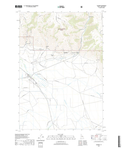 United States Geological Survey Leadore, ID (2020, 24000-Scale) digital map