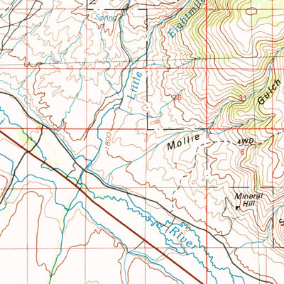 United States Geological Survey Leadore, ID-MT (1980, 100000-Scale) digital map
