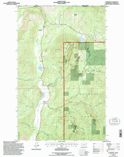 United States Geological Survey Leadpoint, WA (1992, 24000-Scale) digital map
