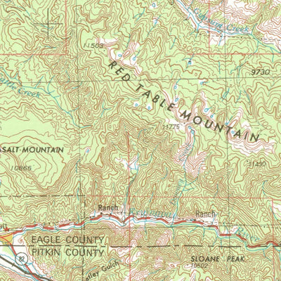 United States Geological Survey Leadville, CO (1957, 250000-Scale) digital map