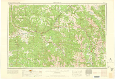United States Geological Survey Leadville, CO (1962, 250000-Scale) digital map