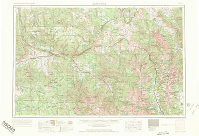 United States Geological Survey Leadville, CO (1964, 250000-Scale) digital map