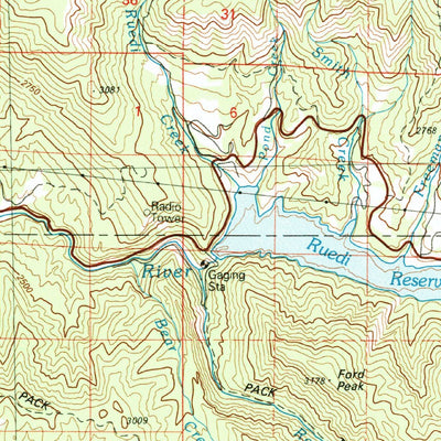 United States Geological Survey Leadville, CO (1983, 100000-Scale) digital map