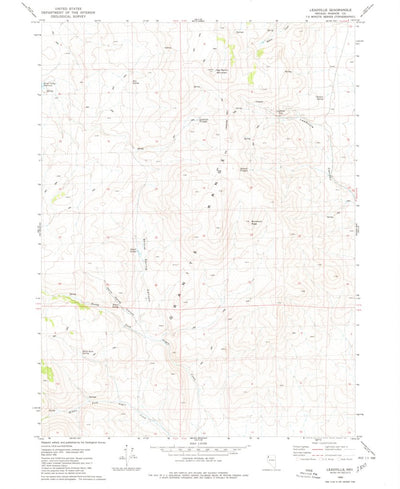 United States Geological Survey Leadville, NV (1980, 24000-Scale) digital map