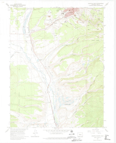 United States Geological Survey Leadville South, CO (1969, 24000-Scale) digital map