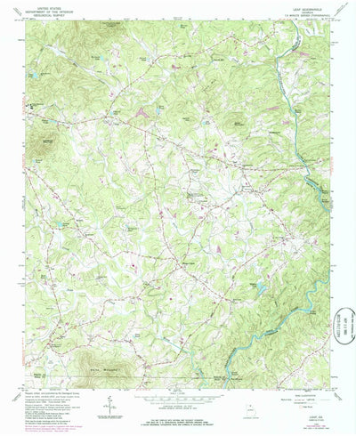 United States Geological Survey Leaf, GA (1964, 24000-Scale) digital map