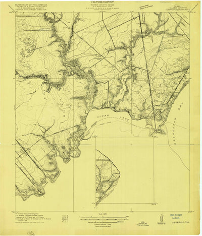 United States Geological Survey League City, TX (1916, 24000-Scale) digital map