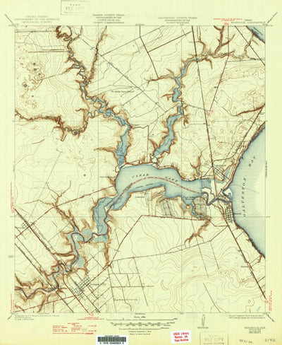United States Geological Survey League City, TX (1932, 31680-Scale) digital map