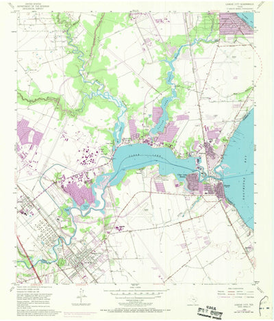 United States Geological Survey League City, TX (1955, 24000-Scale) digital map