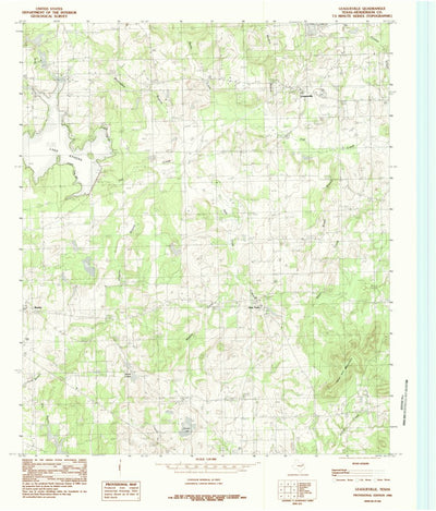 United States Geological Survey Leagueville, TX (1984, 24000-Scale) digital map