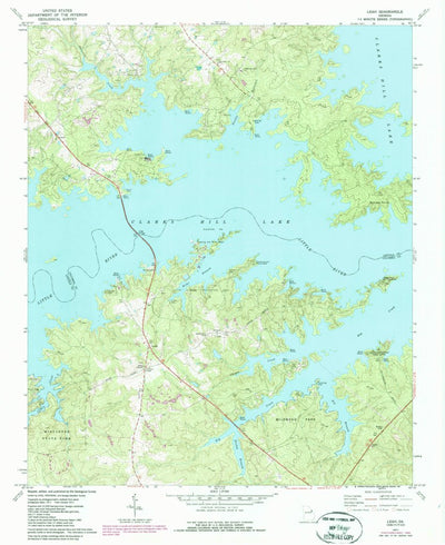 United States Geological Survey Leah, GA (1971, 24000-Scale) digital map