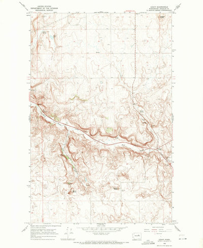 United States Geological Survey Leahy, WA (1968, 24000-Scale) digital map