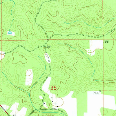United States Geological Survey Leakesville, MS (1972, 24000-Scale) digital map