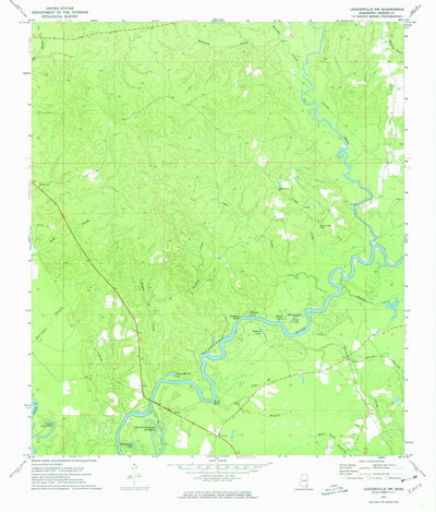 United States Geological Survey Leakesville SW, MS (1973, 24000-Scale) digital map