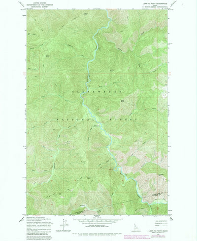 United States Geological Survey Lean-To Point, ID (1965, 24000-Scale) digital map