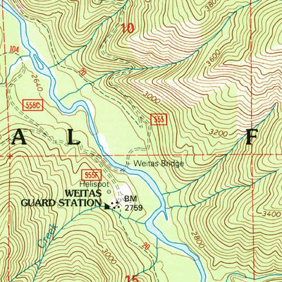 United States Geological Survey Lean-To Point, ID (1994, 24000-Scale) digital map
