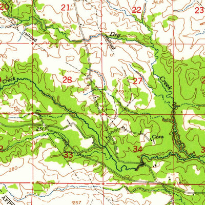 United States Geological Survey Leander, LA (1954, 62500-Scale) digital map