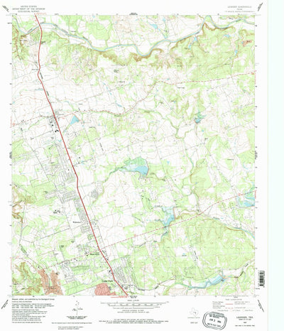 United States Geological Survey Leander, TX (1987, 24000-Scale) digital map