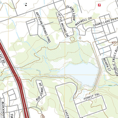 United States Geological Survey Leander, TX (2022, 24000-Scale) digital map