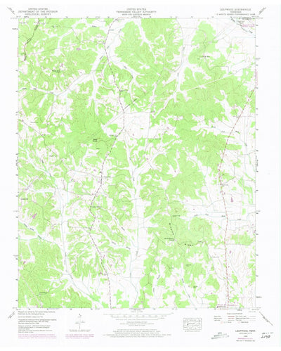 United States Geological Survey Leapwood, TN (1949, 24000-Scale) digital map