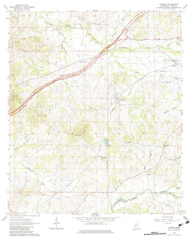 United States Geological Survey Learned, MS (1963, 24000-Scale) digital map