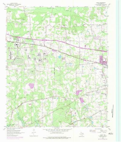 United States Geological Survey Leary, TX (1954, 24000-Scale) digital map