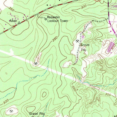 United States Geological Survey Leary, TX (1954, 24000-Scale) digital map