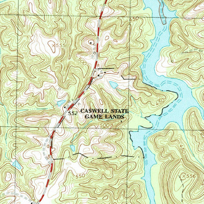 United States Geological Survey Leasburg, NC (1997, 24000-Scale) digital map