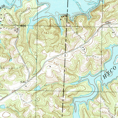 United States Geological Survey Leasburg, NC (1997, 24000-Scale) digital map