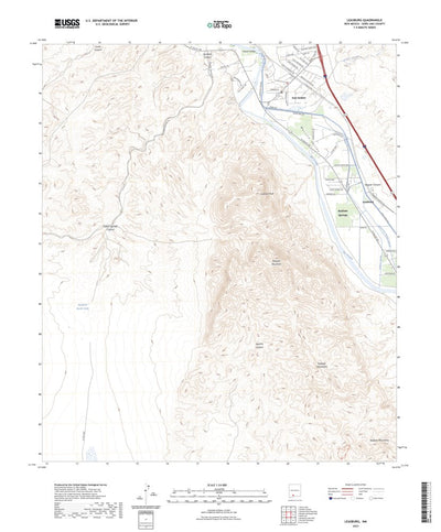 United States Geological Survey Leasburg, NM (2023, 24000-Scale) digital map