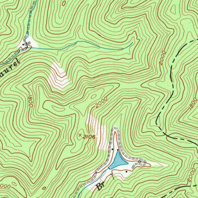 United States Geological Survey Leatherwood, KY (1954, 24000-Scale) digital map