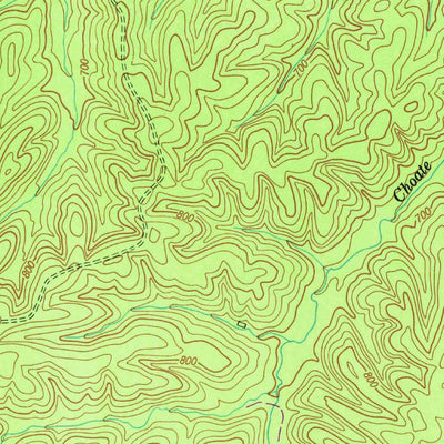 United States Geological Survey Leatherwood, TN (1951, 24000-Scale) digital map
