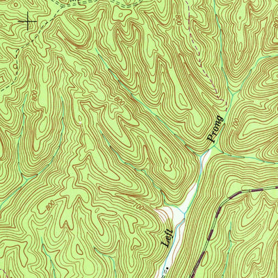 United States Geological Survey Leatherwood, TN (1951, 24000-Scale) digital map