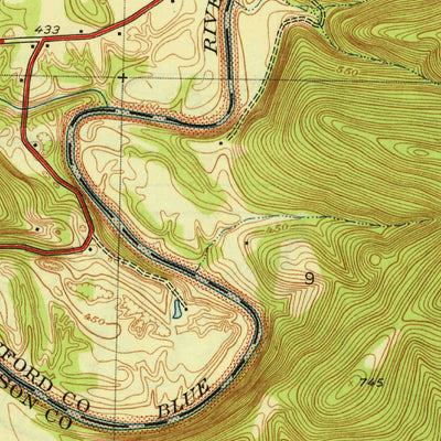 United States Geological Survey Leavenworth, IN-KY (1947, 24000-Scale) digital map