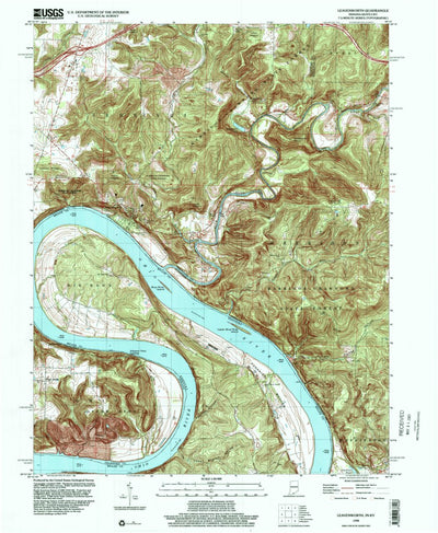 United States Geological Survey Leavenworth, IN-KY (1998, 24000-Scale) digital map