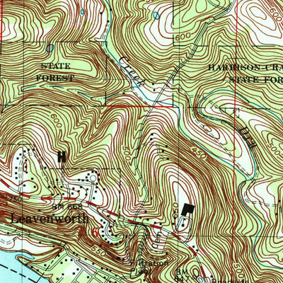 United States Geological Survey Leavenworth, IN-KY (1998, 24000-Scale) digital map