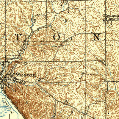 United States Geological Survey Leavenworth, KS-MO (1910, 62500-Scale) digital map