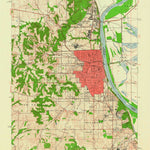 United States Geological Survey Leavenworth, KS-MO (1951, 24000-Scale) digital map