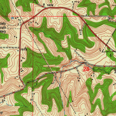 United States Geological Survey Leavenworth, KS-MO (1951, 24000-Scale) digital map