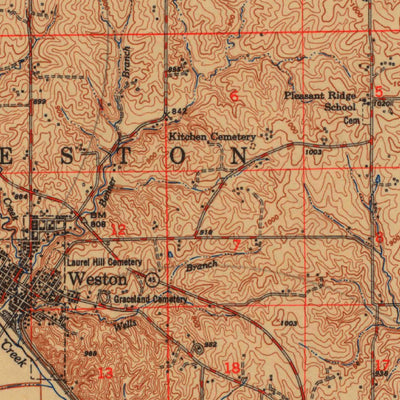 United States Geological Survey Leavenworth, KS-MO (1951, 62500-Scale) digital map