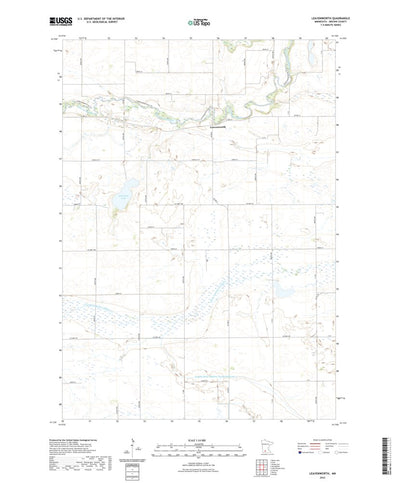 United States Geological Survey Leavenworth, MN (2022, 24000-Scale) digital map