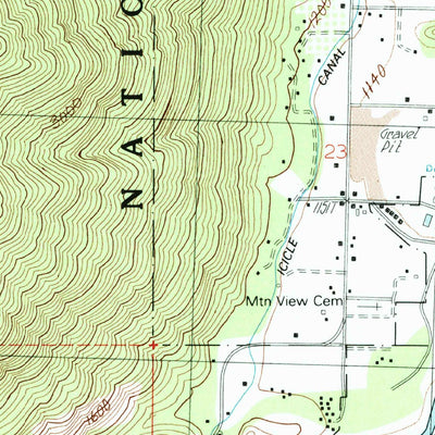 United States Geological Survey Leavenworth, WA (1989, 24000-Scale) digital map
