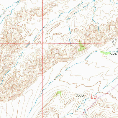 United States Geological Survey Leavitt Bench, WY (1964, 24000-Scale) digital map