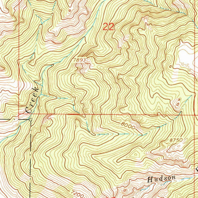 United States Geological Survey Leavitt Reservoir, WY (1960, 24000-Scale) digital map